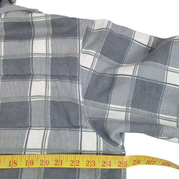Matix Mens Quilted Full Zip Hooded Jacket Gray Buffalo Plaid Skateboard size XXL - Picture 8 of 12